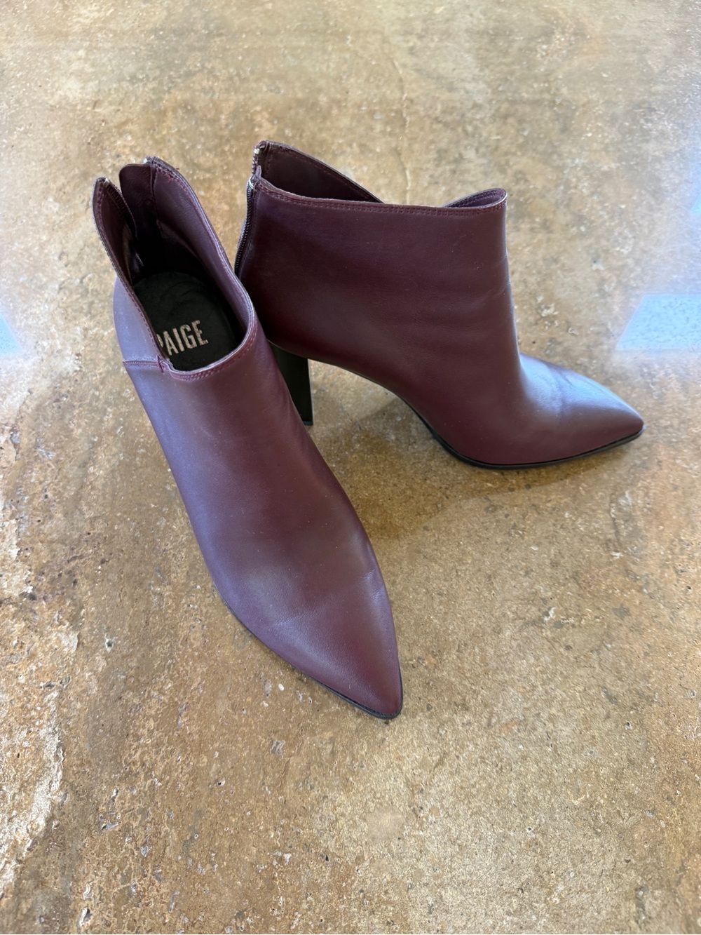 Burgundy Booties
